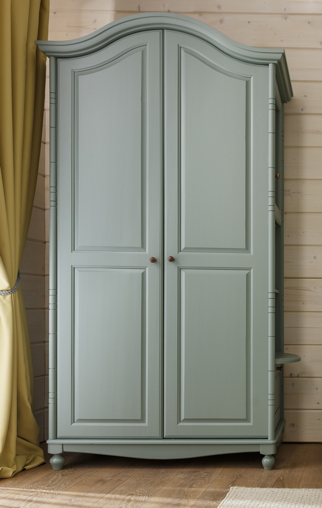 Шкаф с полками массив сосны Айно 2-ств №3