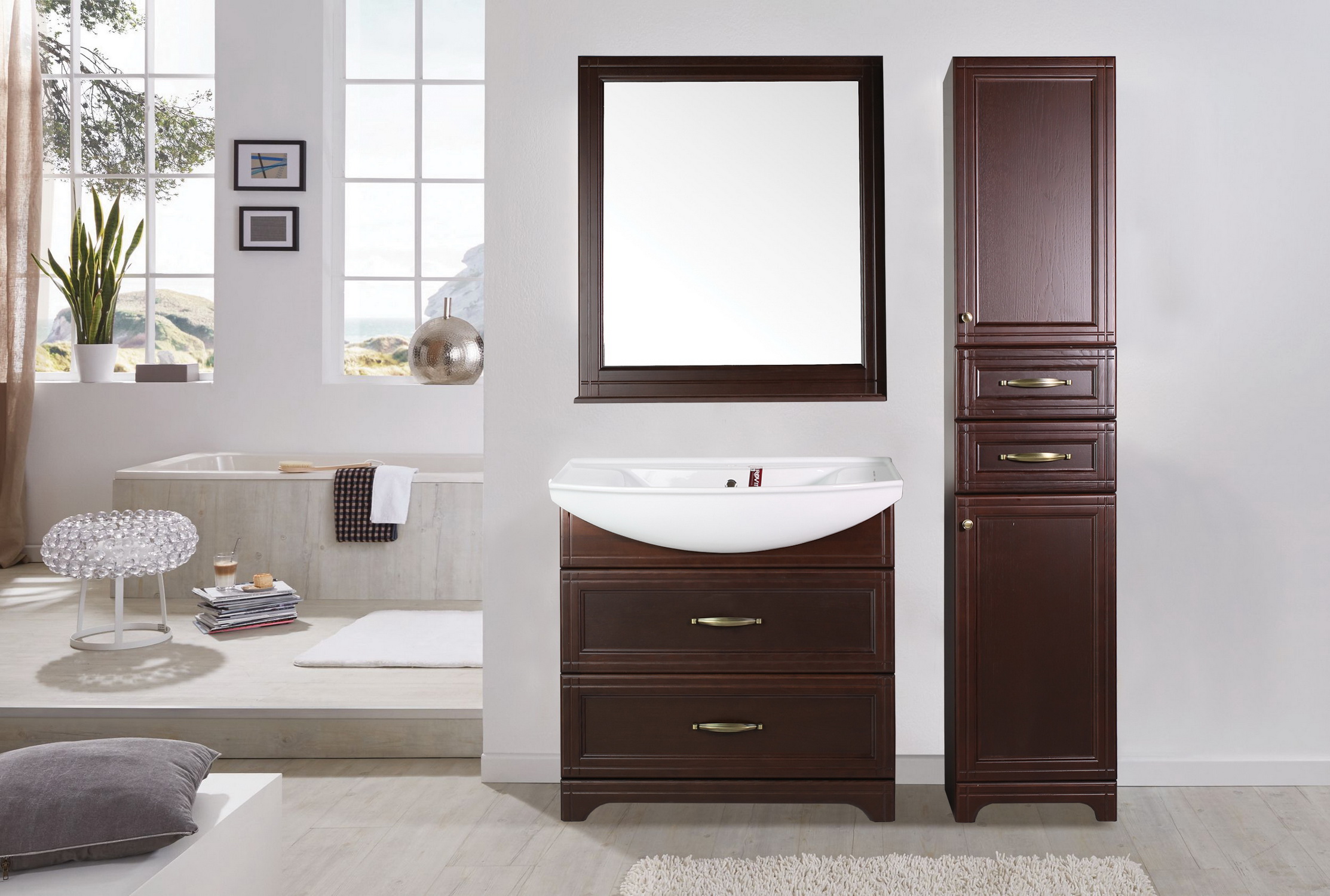 Раковина белая в ванную Стиль 85