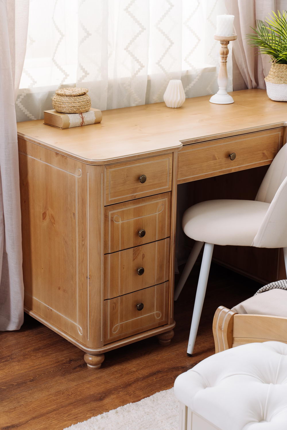 Стол письменный 6 ящиков Бетти №4