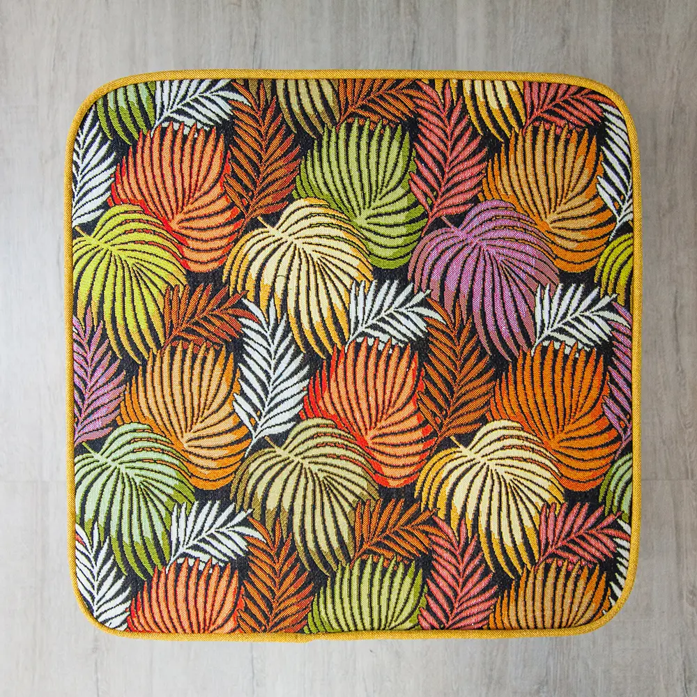 Стул  Rabbit   Wood Бруно гобелен Листья+рогожка Сан-Леон  