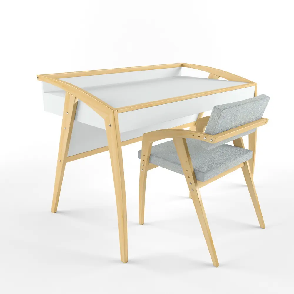 Стол Rabbit  Wood Бруно Белый  