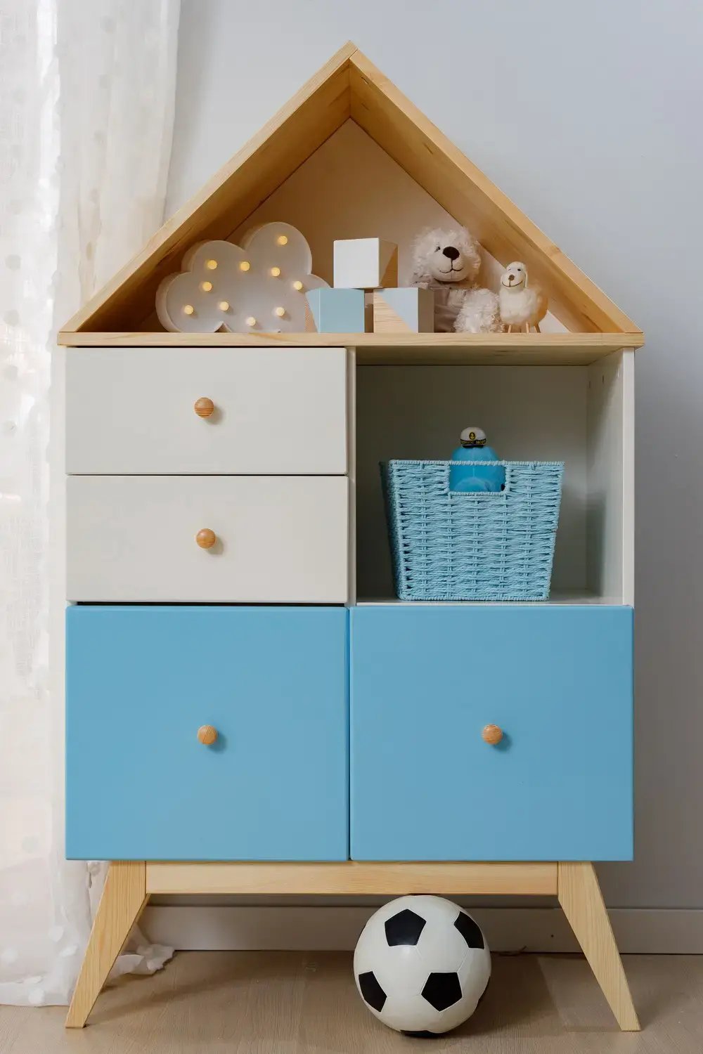 Комод детский с ящиками и полками ТК №8