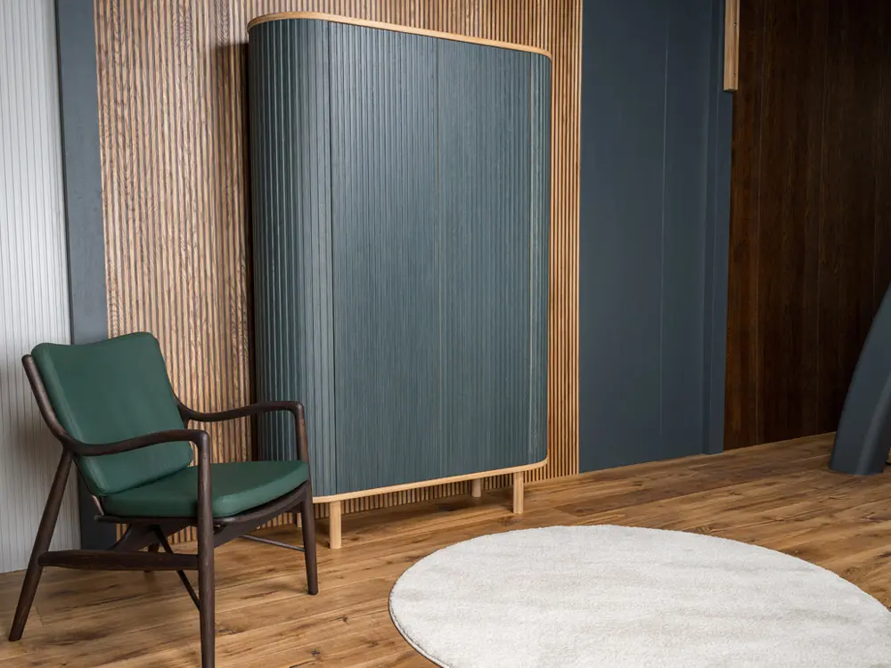 Кресло массив дуба Гарвард комфорт (кожа)