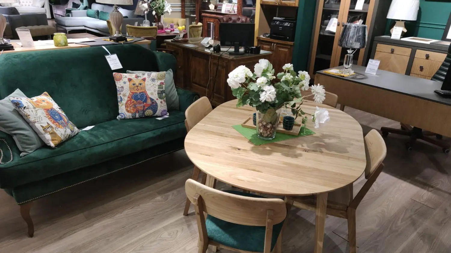 Стол Женева раскладной массив (вставка 500 мм)