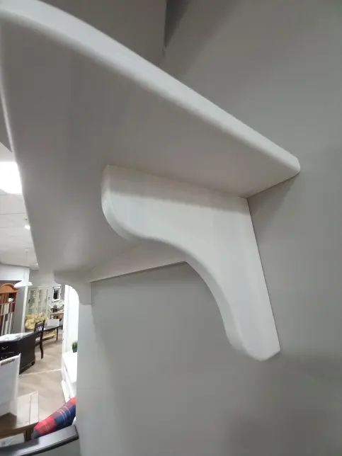 Полка настенная белая Бейли