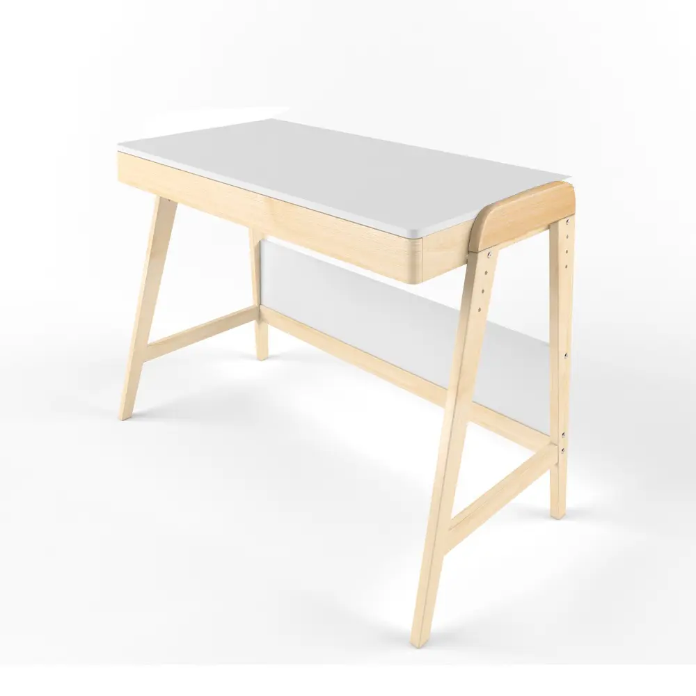 Стол массив березы Rabbit Wood Вуди белый