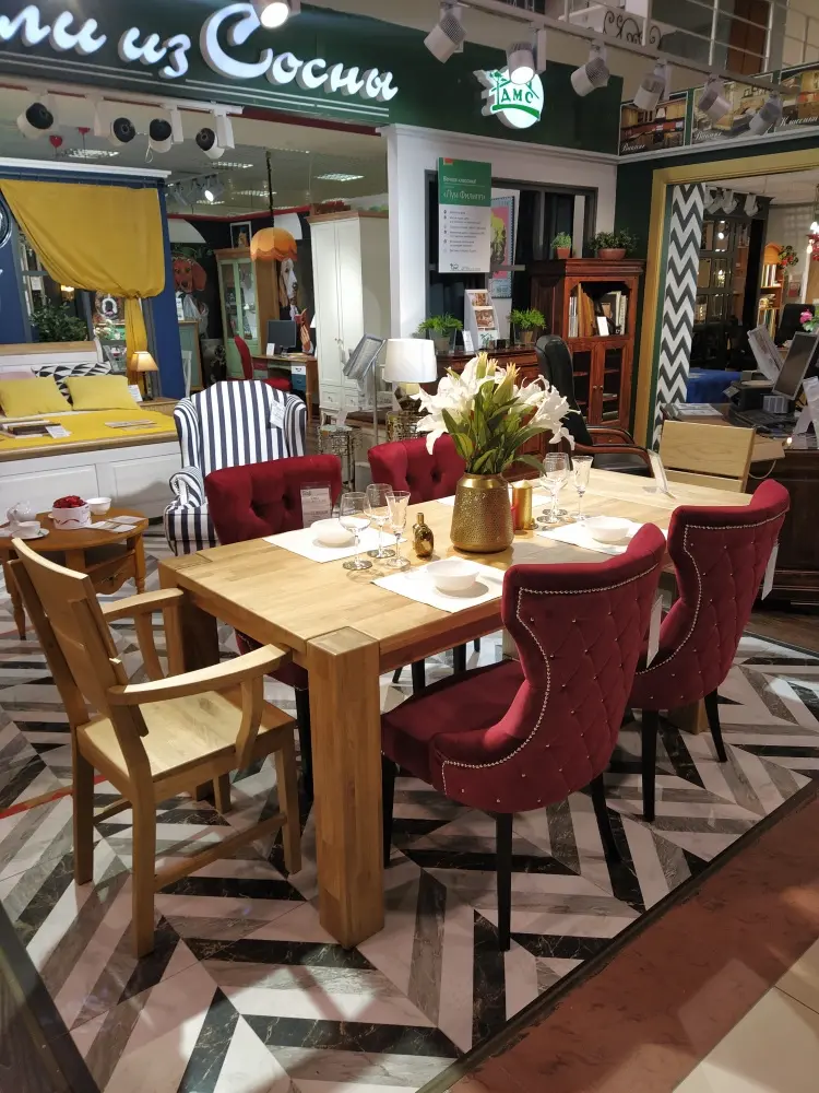 Стол обеденный из дуба Аляска 2000*1000 (нога 140) "SR"