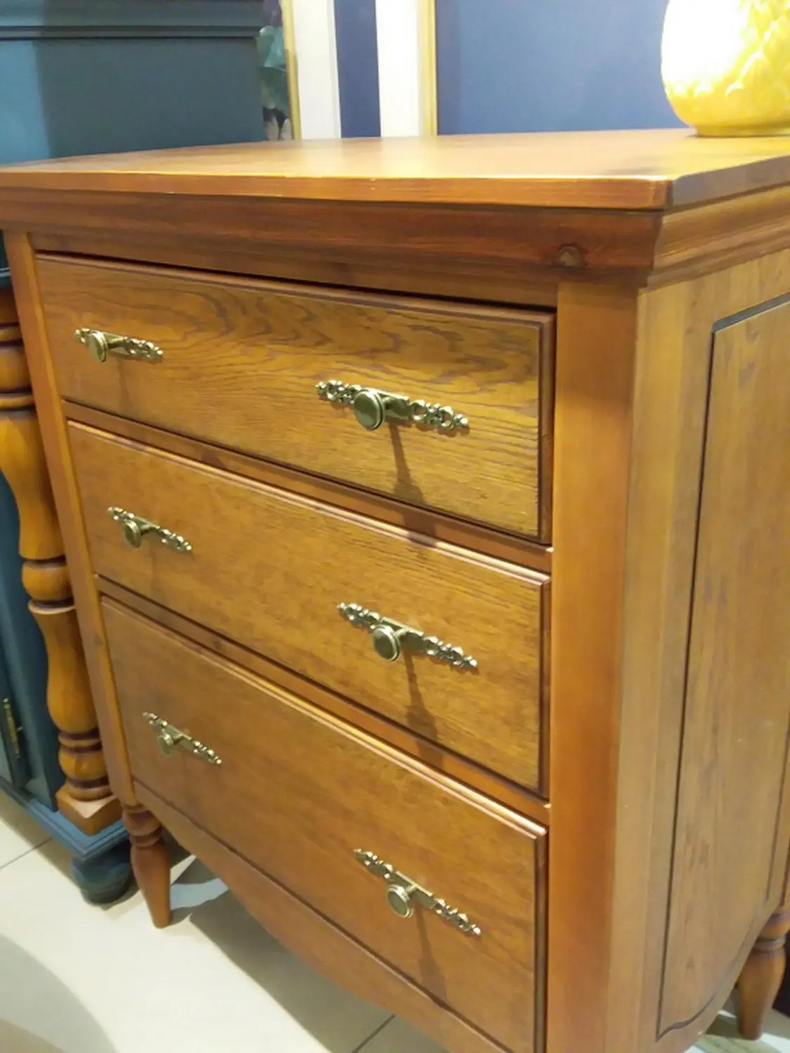 Комод сосна с 3 ящиками Бьерт 1-54