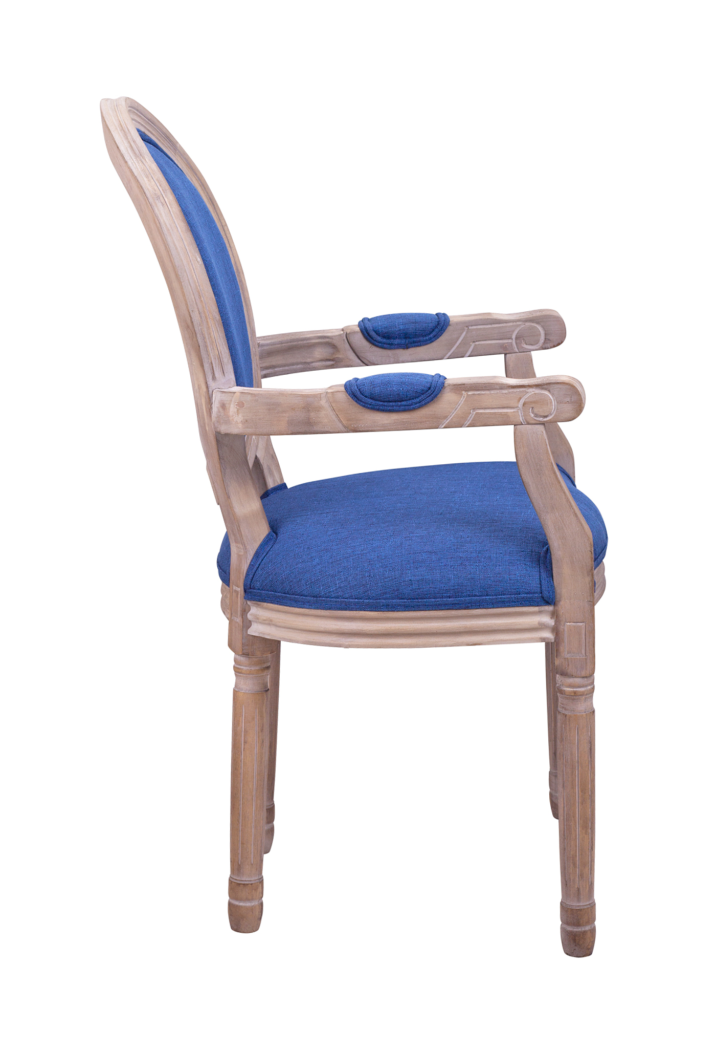 Мягкий стул с подлокотниками Volker Arm Original Blue