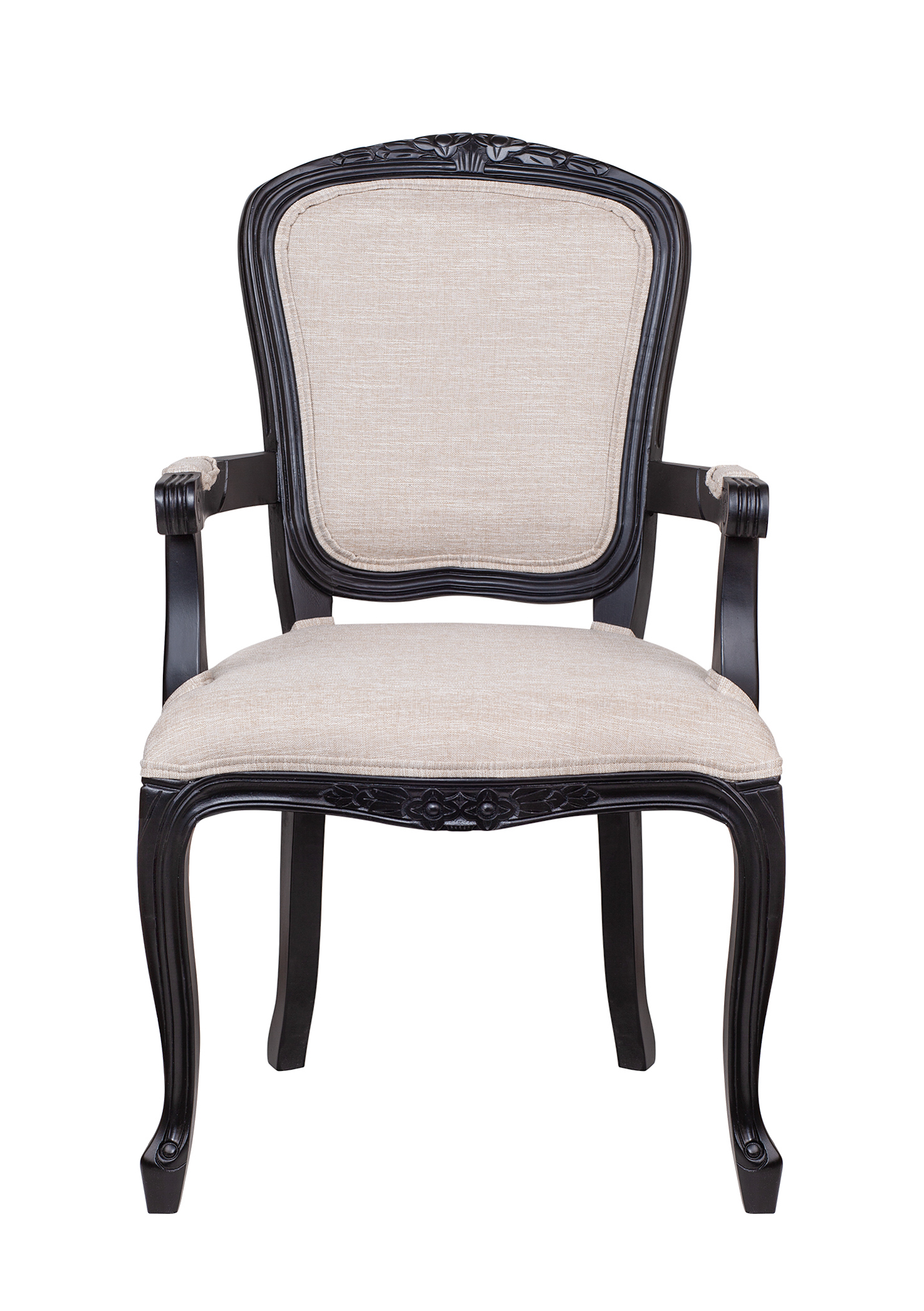 Мягкий стул с подлокотниками Gran Arm Beige V2