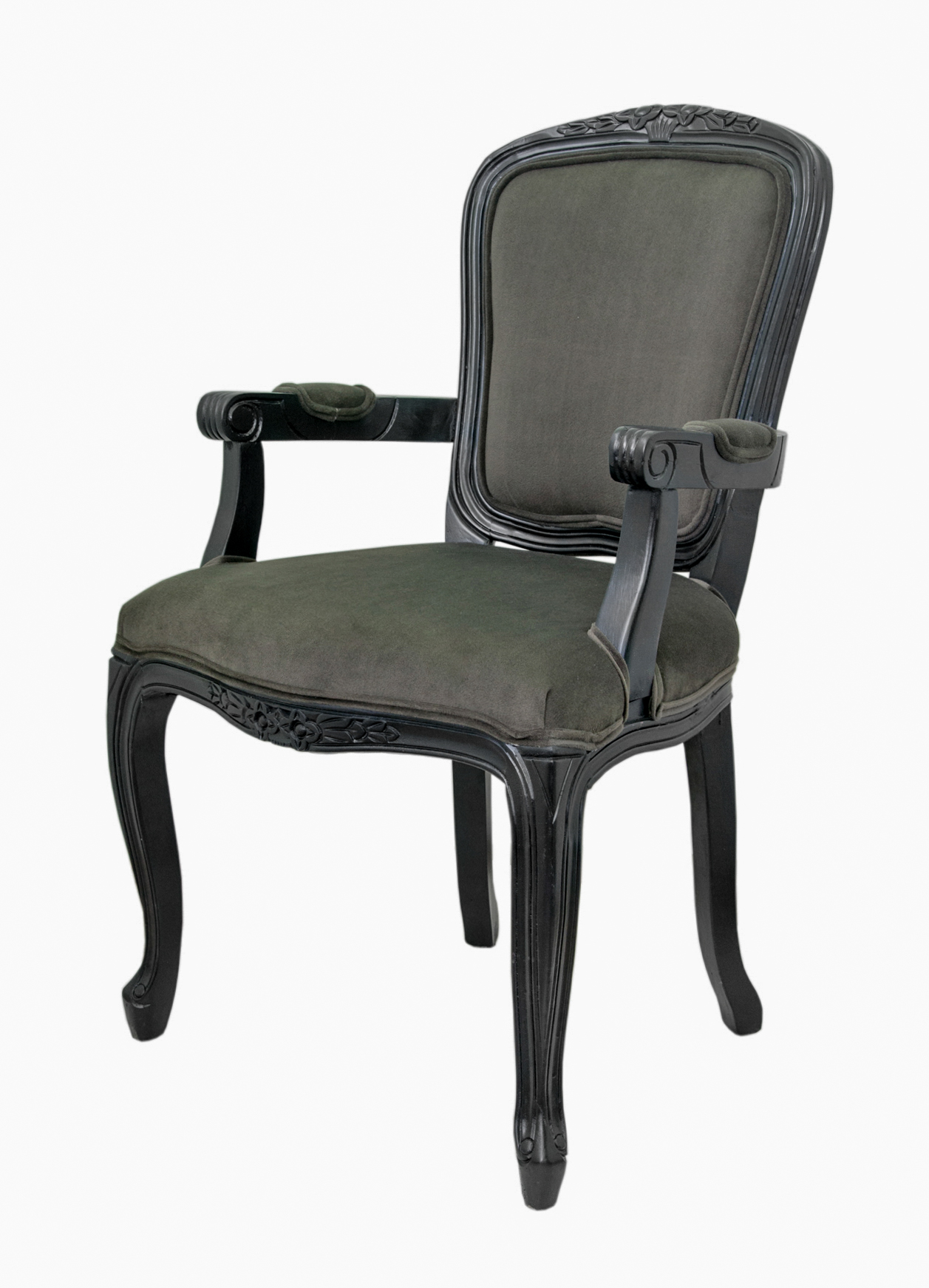 Мягкий стул с подлокотниками Gran Arm Grey