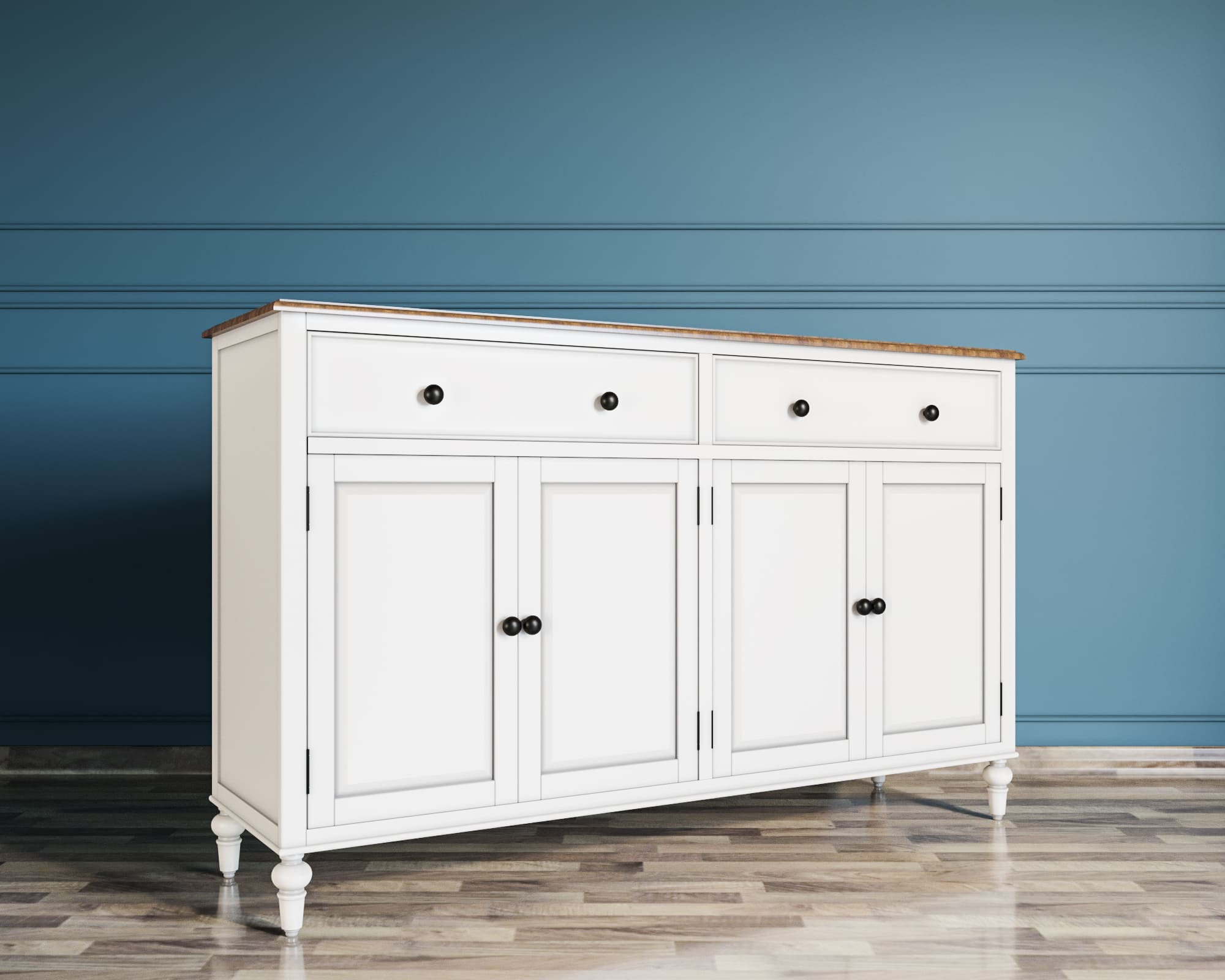 Большой комод с ящиками "Odri" 4 дверки