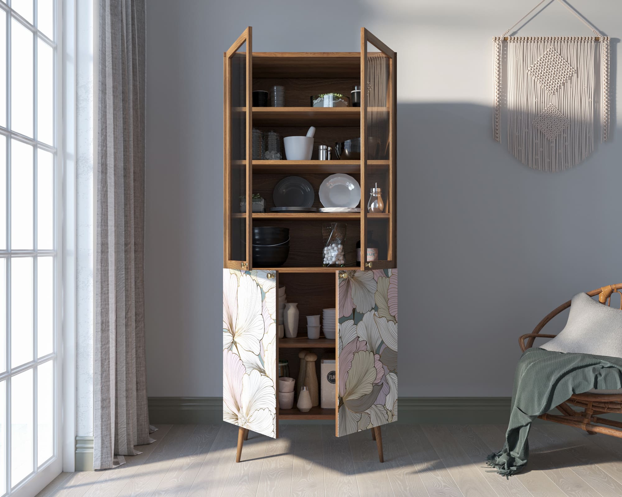 Буфет из дерева "Berber" малый