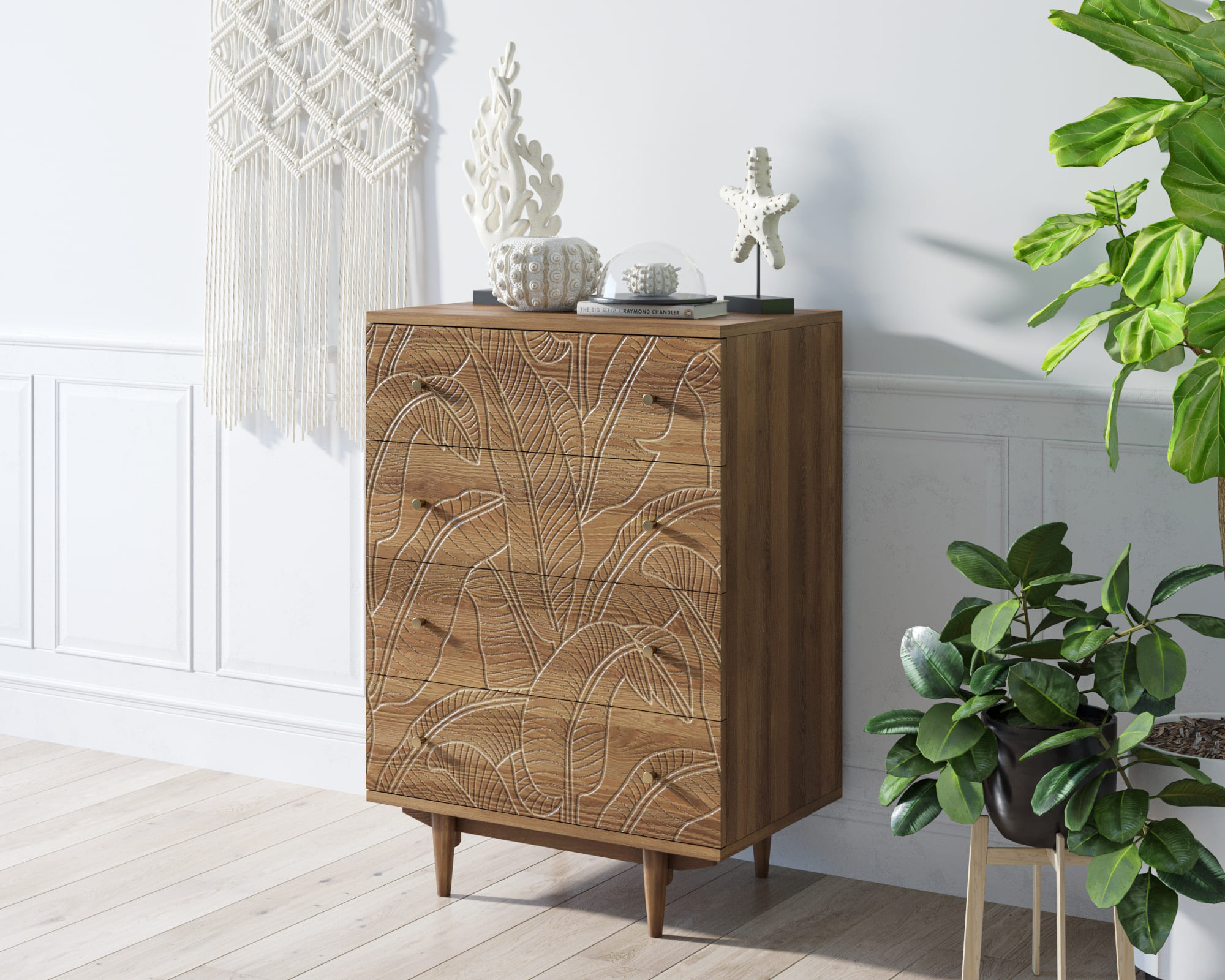 Комод "Boho" на 4 ящика джангл