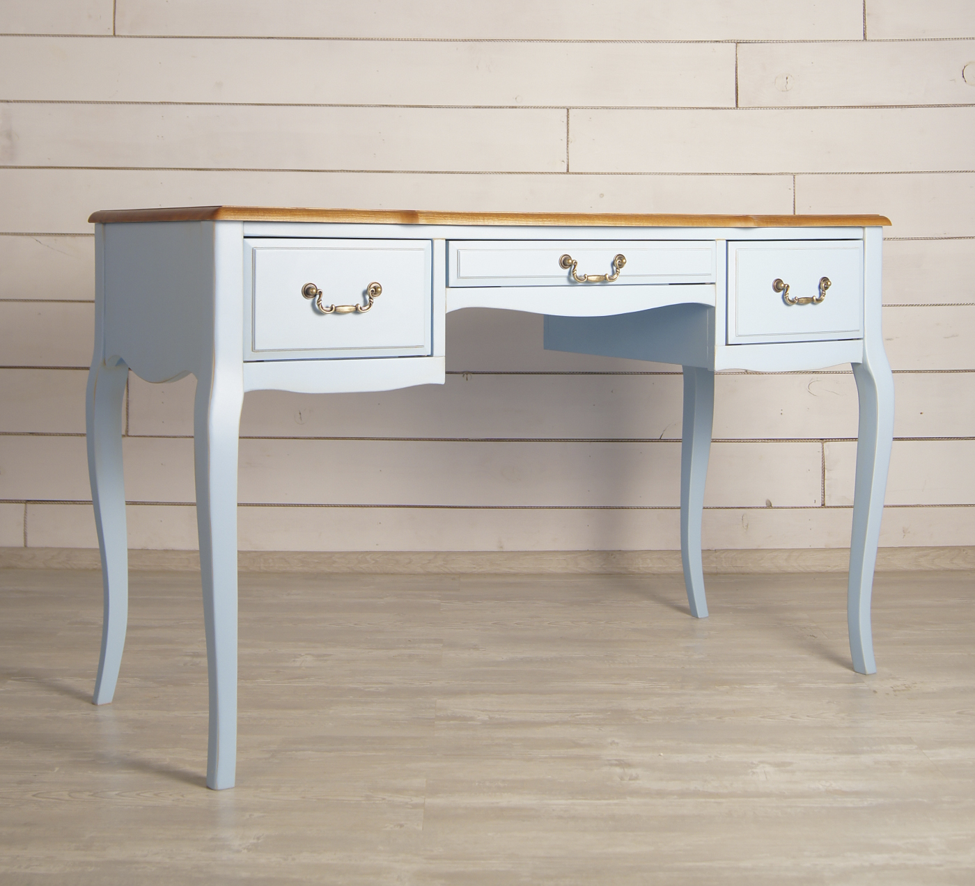 Стол письменный с 3 ящиками "Leontina Blue"