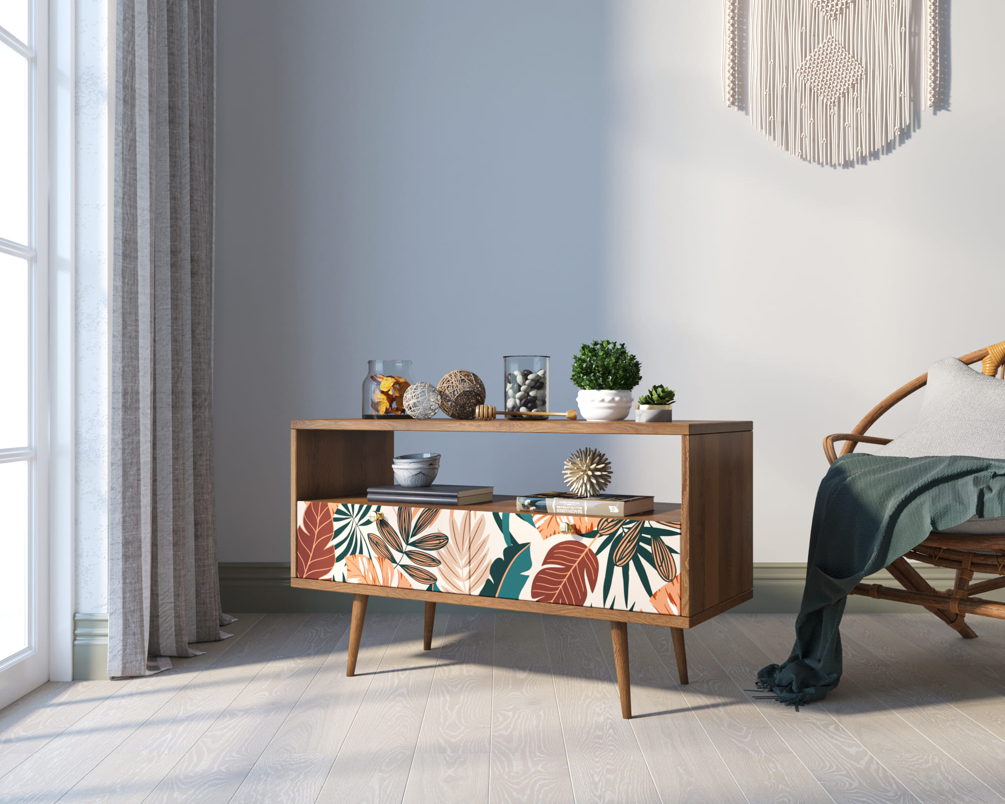 Консоль "Berber" с двумя ящиками