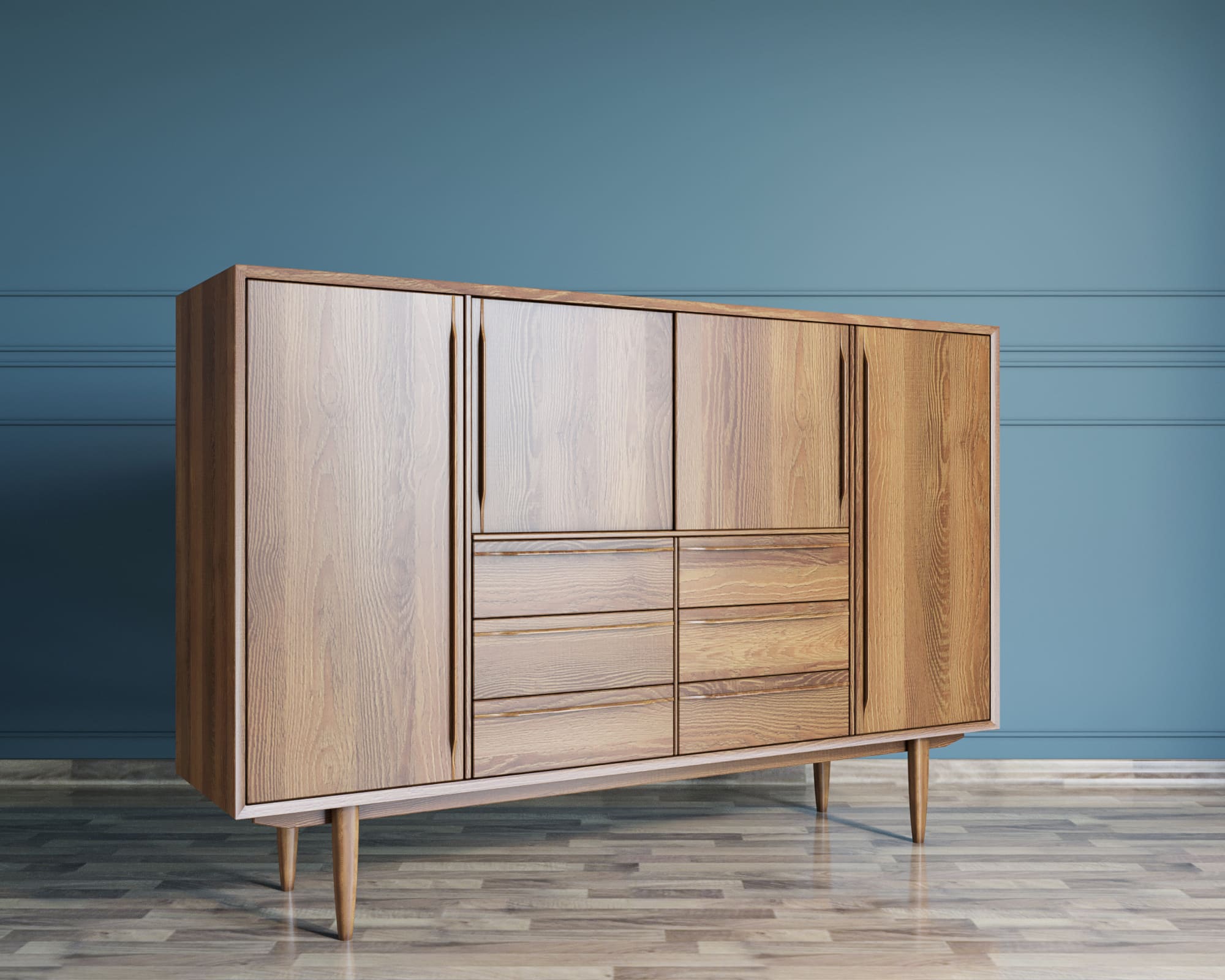 Большой комод с 6 ящиками "Bruni"