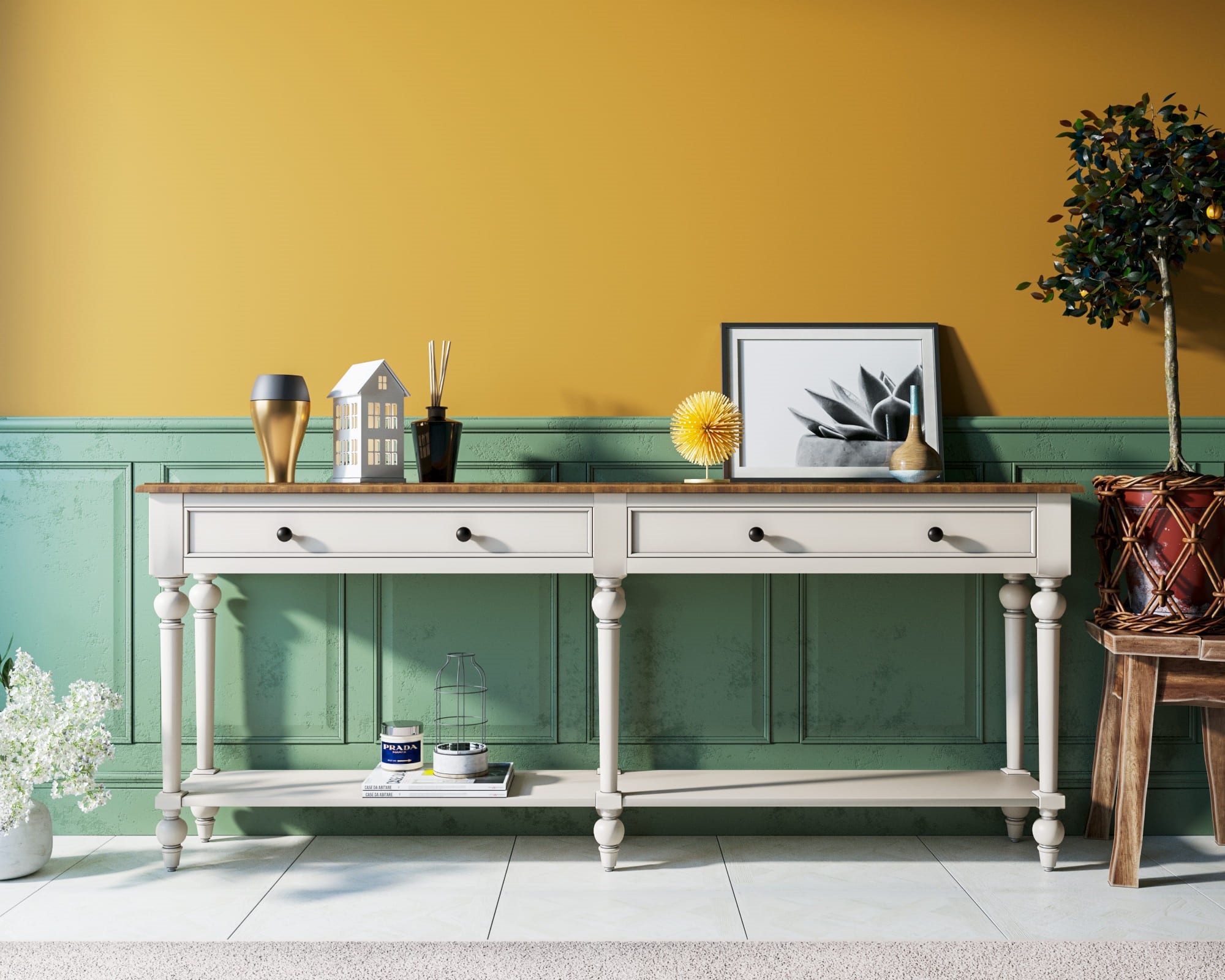 Большая консоль из дерева "Odri"