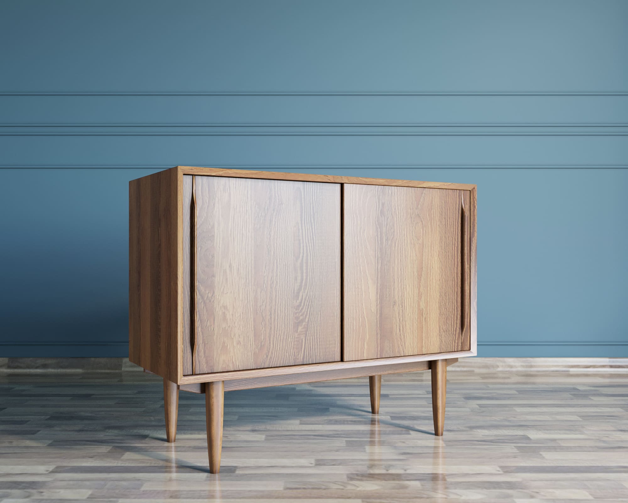 Комод массив дерева в Скандинавском стиле "Bruni" две дверки