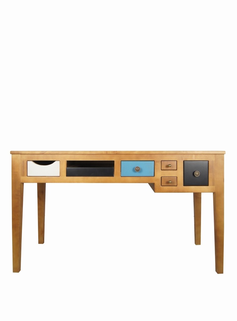 Рабочий стол с 6 ящиками "Aquarelle Birch"