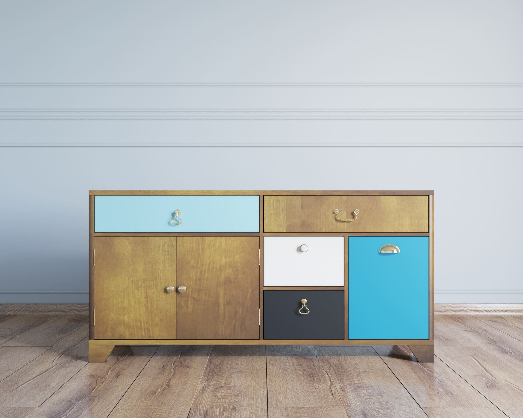 Комод большой под TV «Aquarelle»