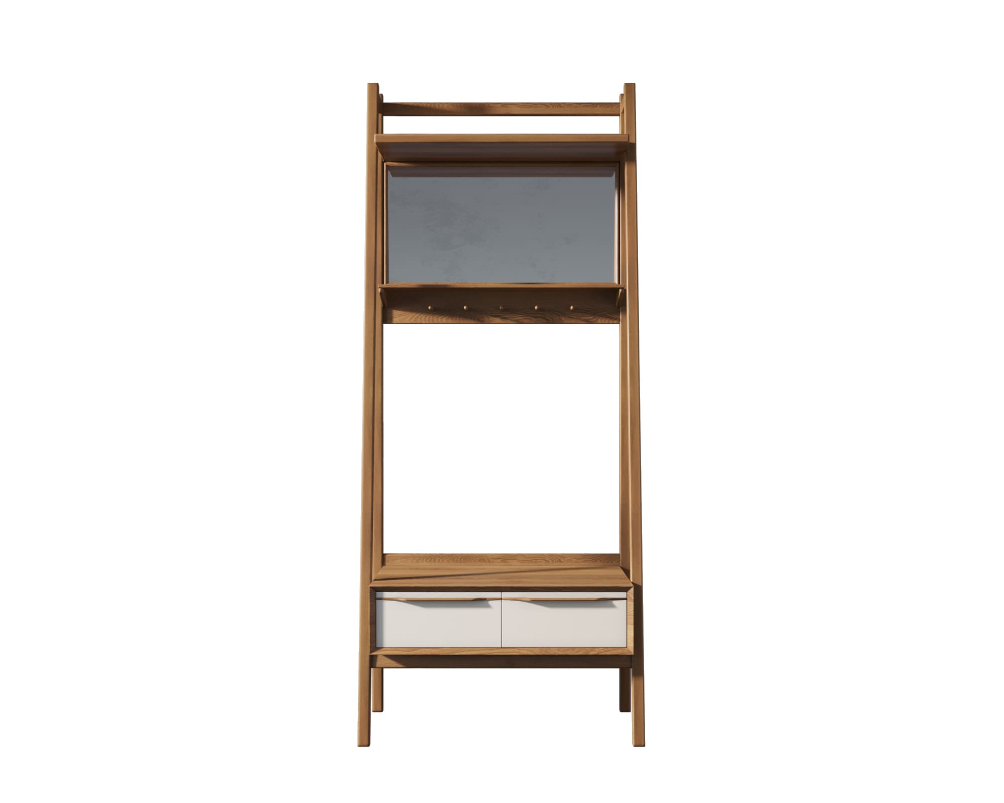 Прихожая из массива дерева "Bruni white"