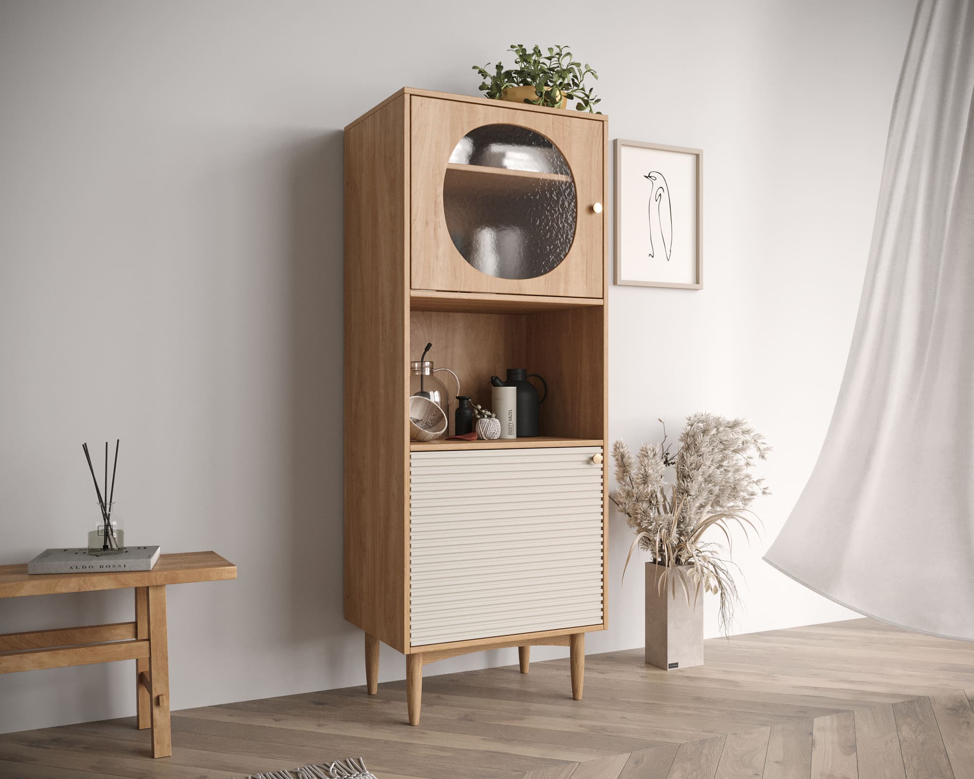 Буфет узкий "Bubble" арт BBL07