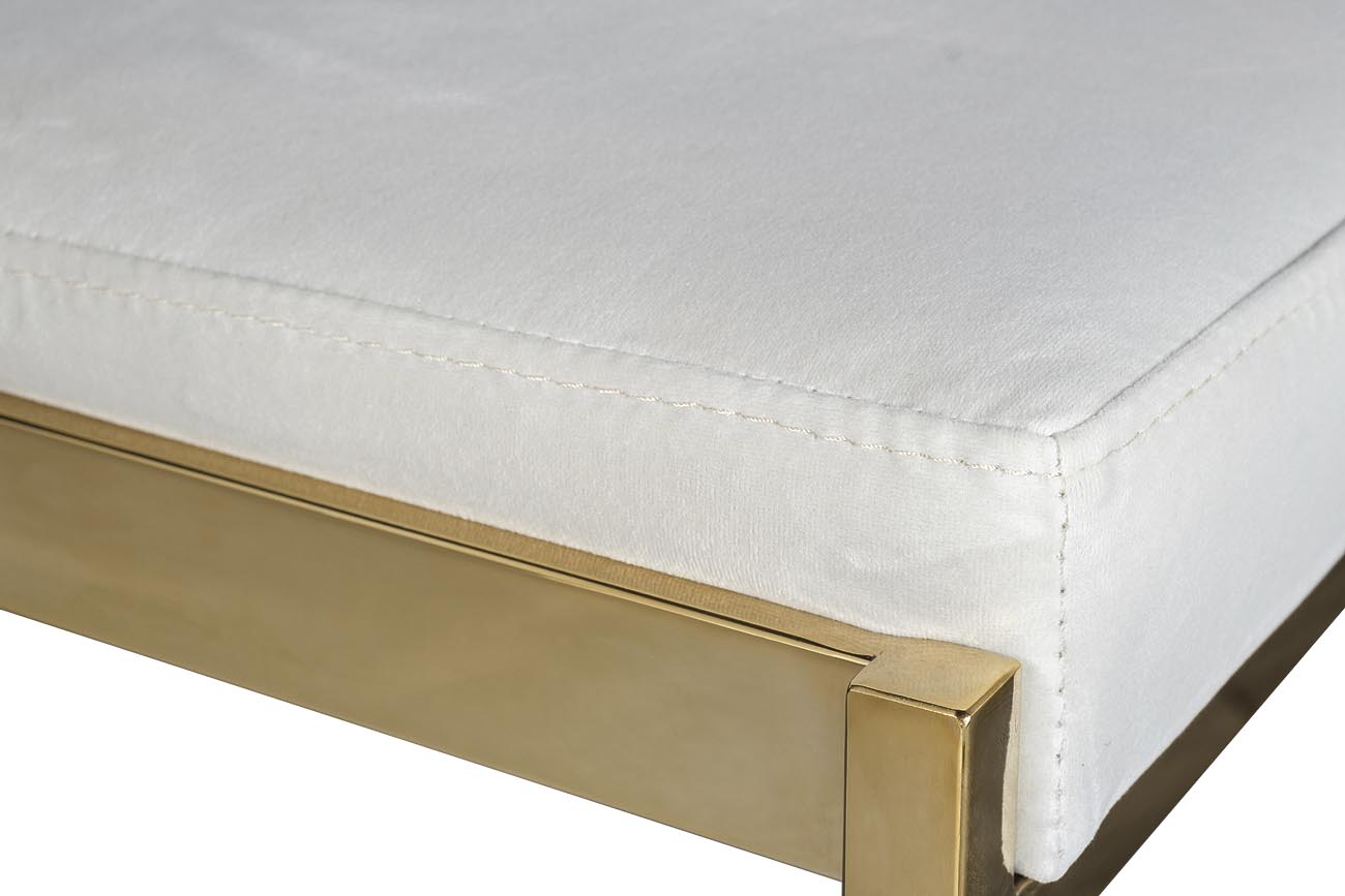 GY-B8216GOLD-LG Стул барный, велюр светло-серый/золото 