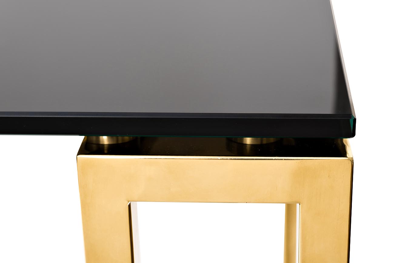 13RXC3049-GOLD Консоль черное стекло/ золото 