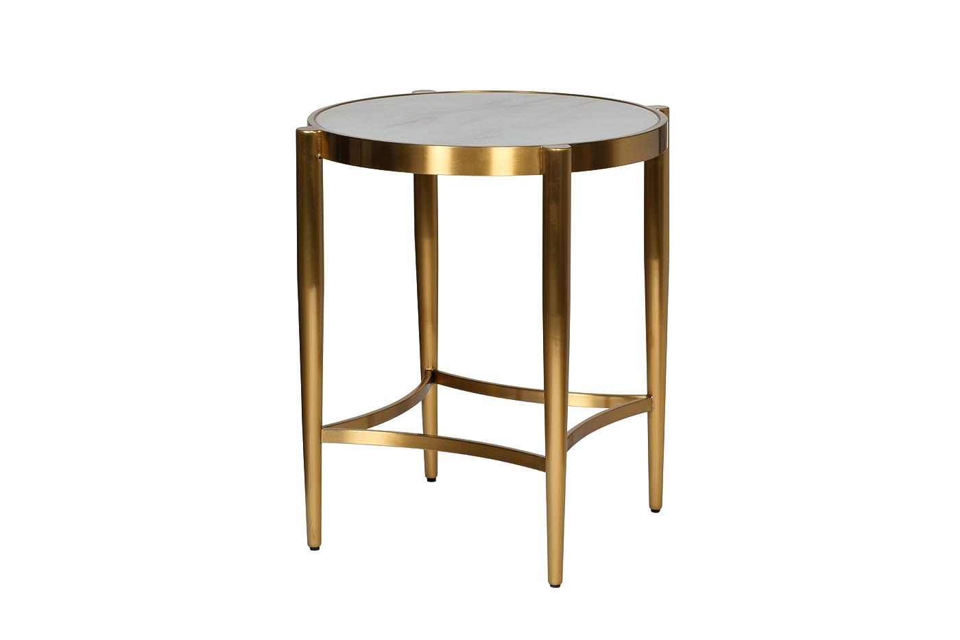 19-OA-6432 Стол журнальный со стекл.столешниц. под мрамор