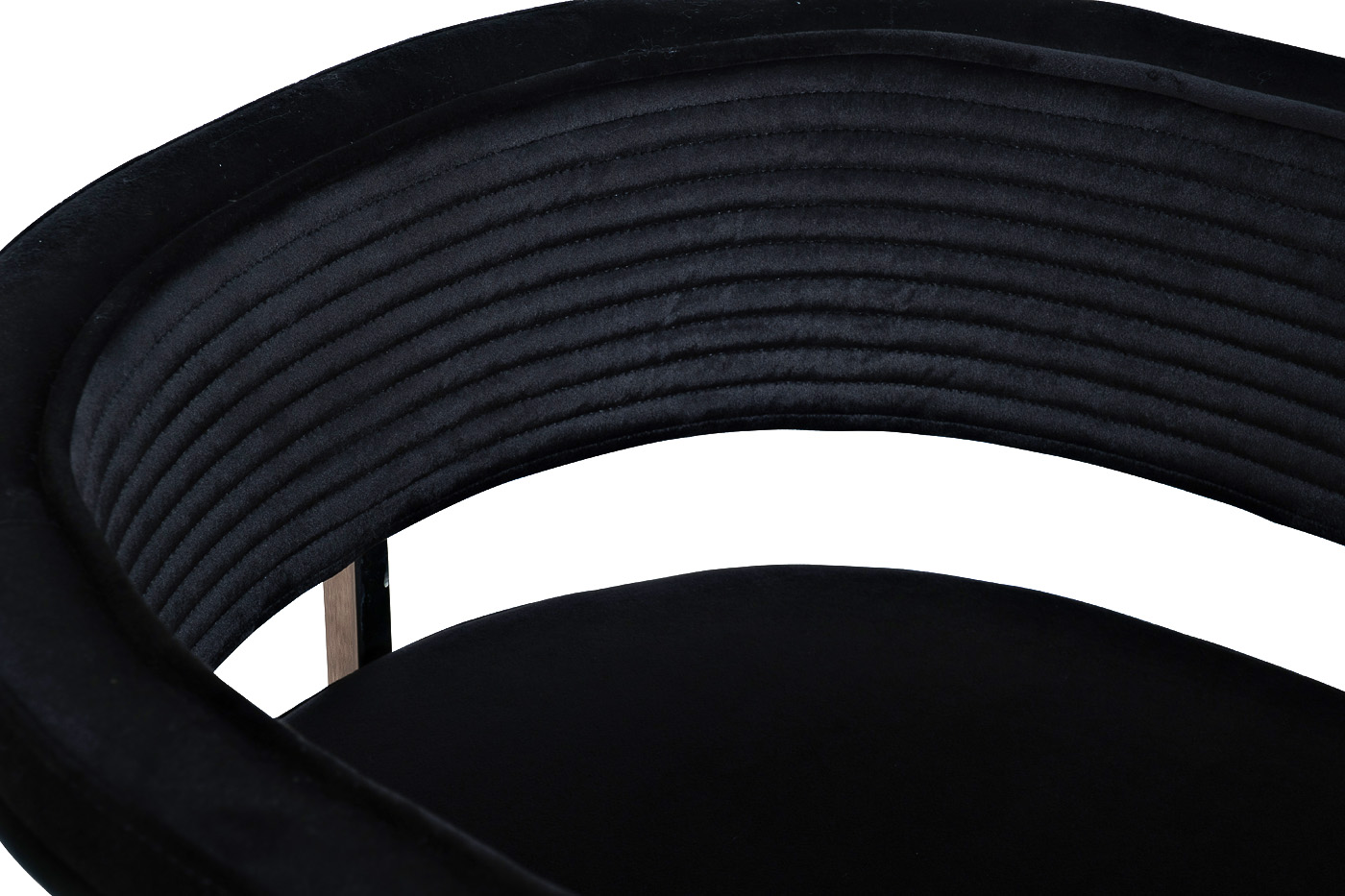 GY-8504STUL-CHERN Стул велюр черный/хром