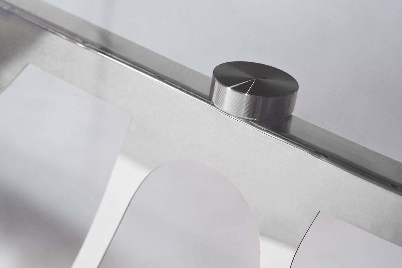 GY-8515STOL/OB Стол обеденный стекло прозр/хром