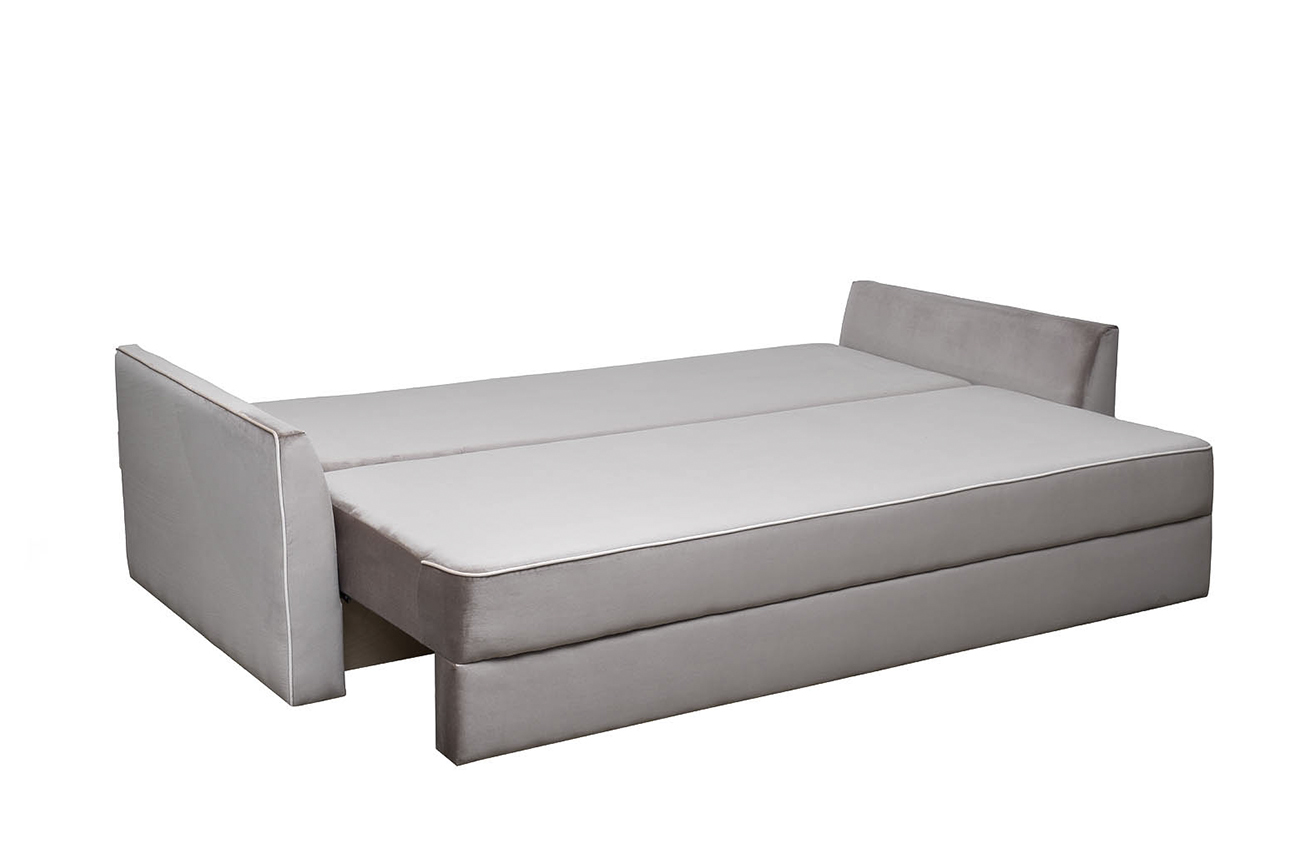 Диван Mores(K)кант трехместный раскладной, вельвет бежевый Velv SBEG+Velv ECRU+Umbr SBEG