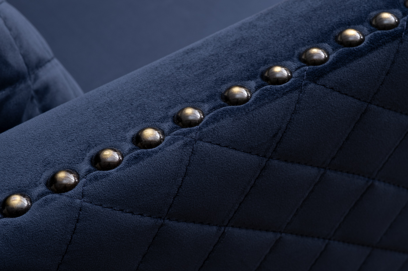 Диван-Кушетка Sorrento правая, велюр тёмно-синий Colt034 SIN