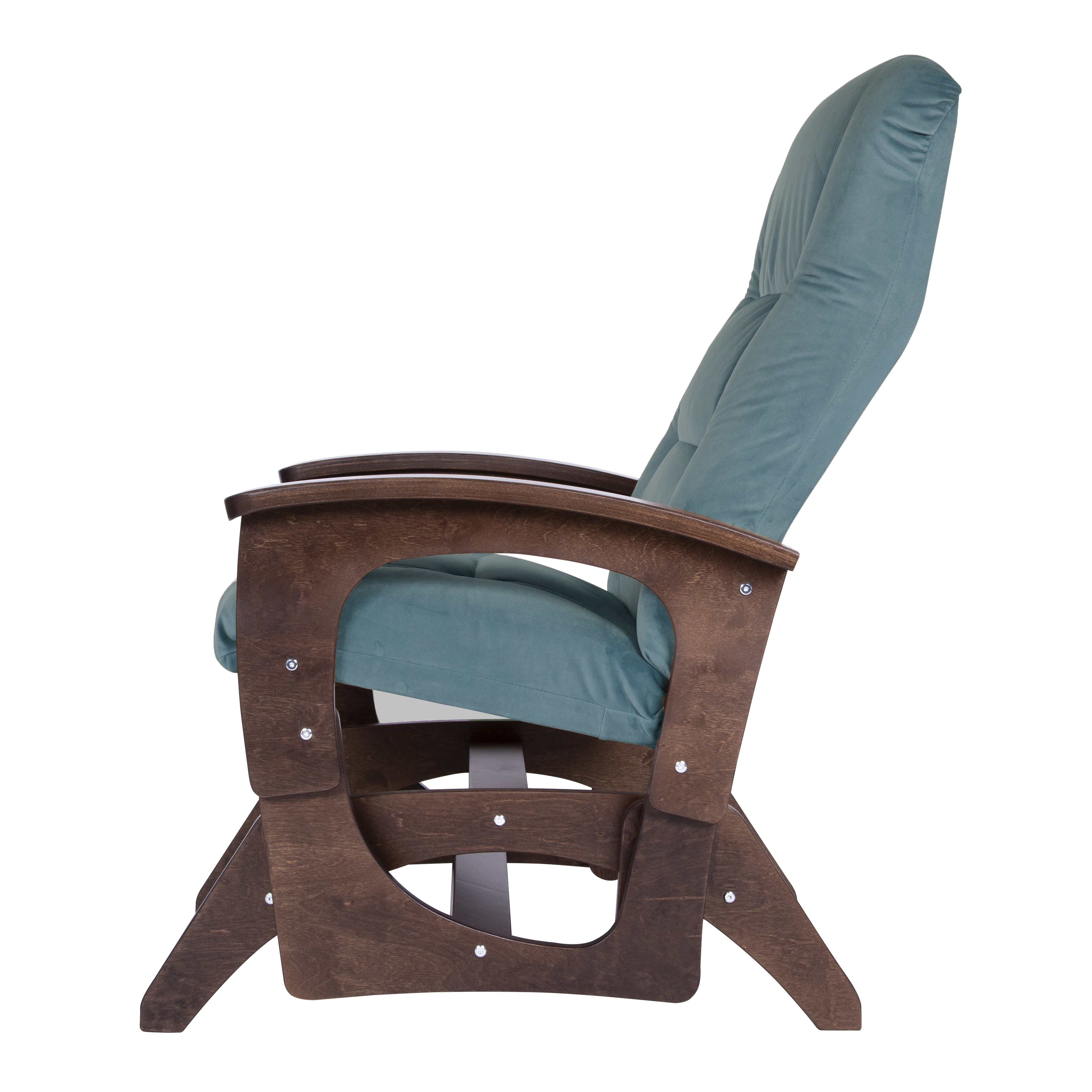 кресло-качалка глайдер Орион Фреш 27 океан каркас Орех