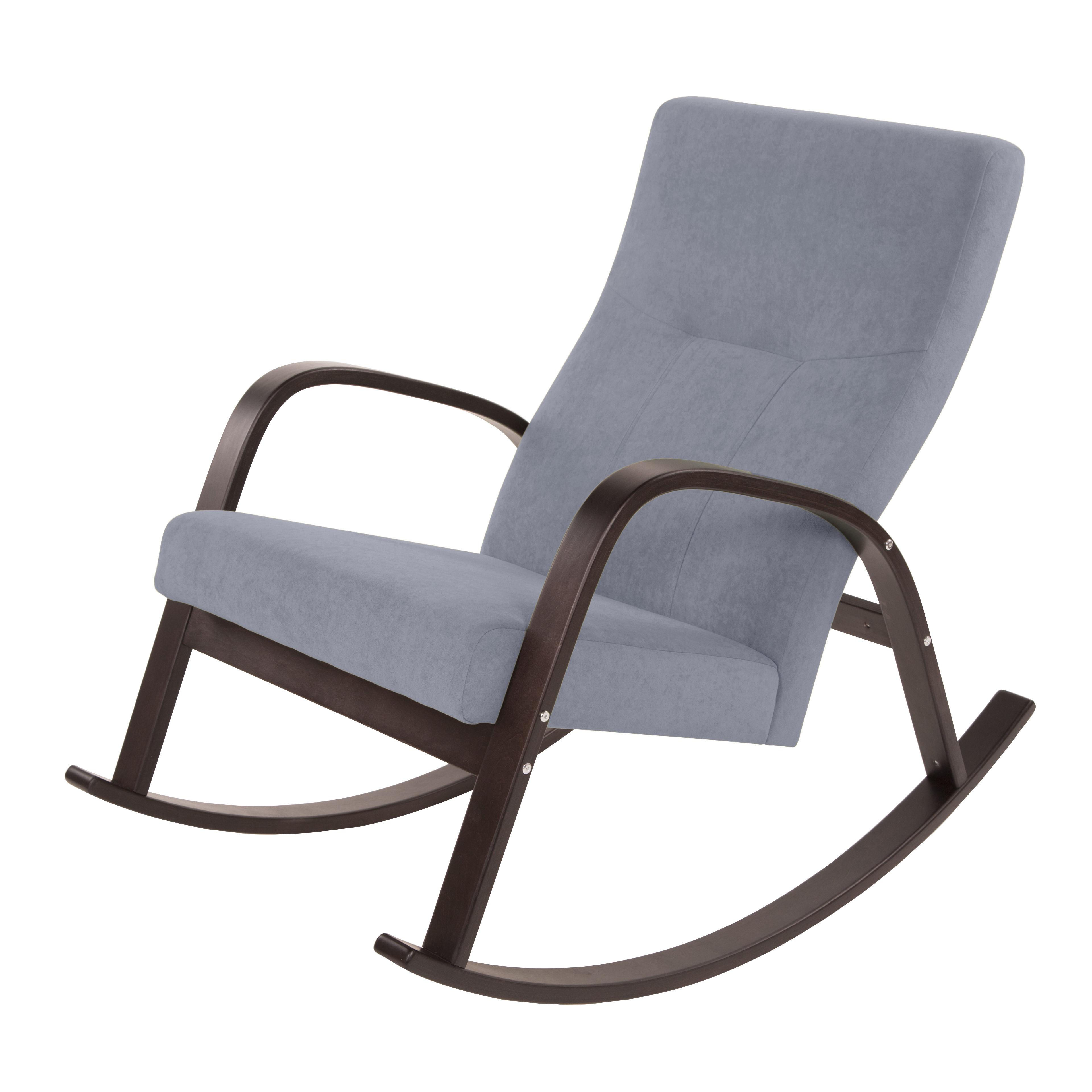  Кресло-качалка Ирис  Фреш 12 светло-серый каркас  Орех