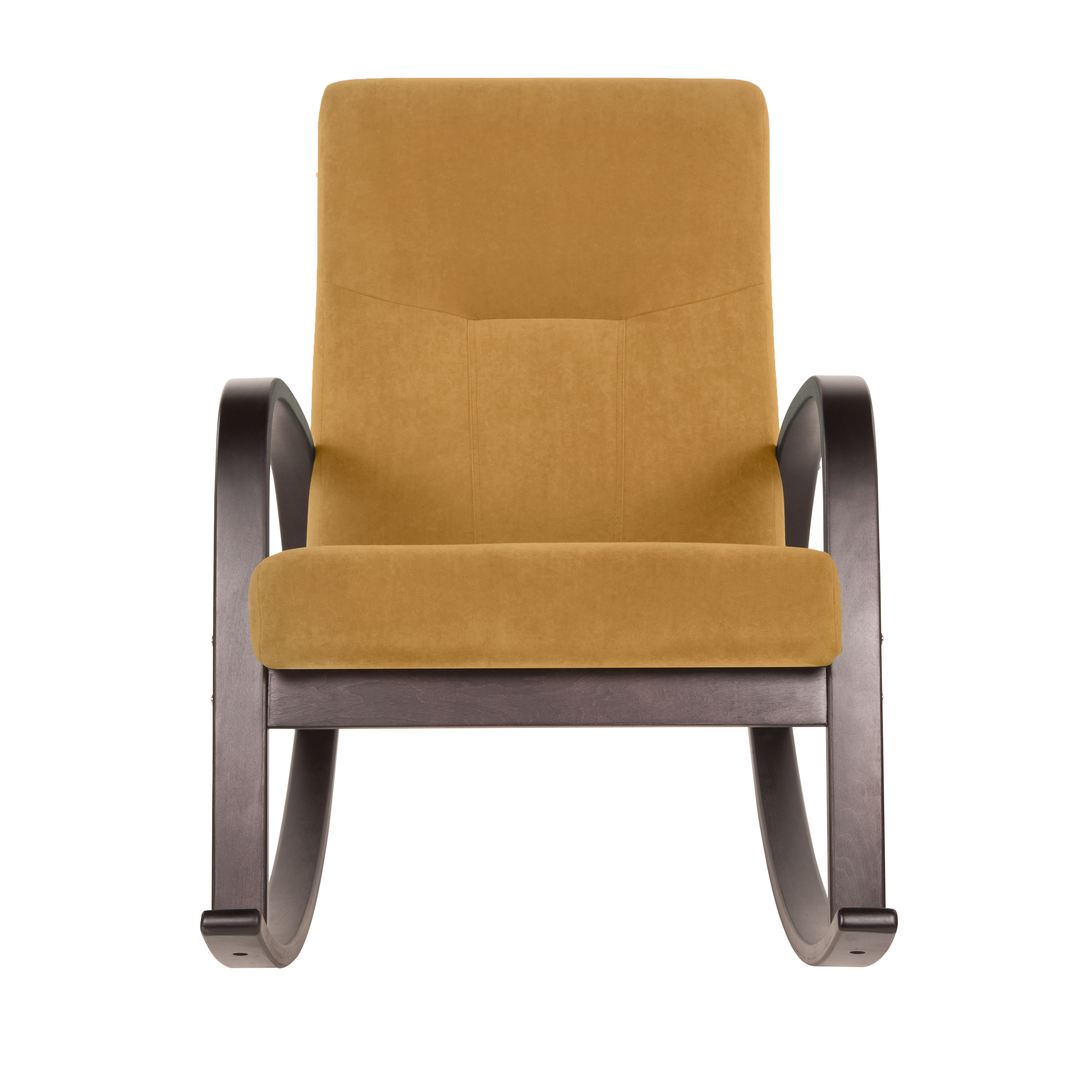  Кресло-качалка Ирис  фреш 23 охра каркас  Орех