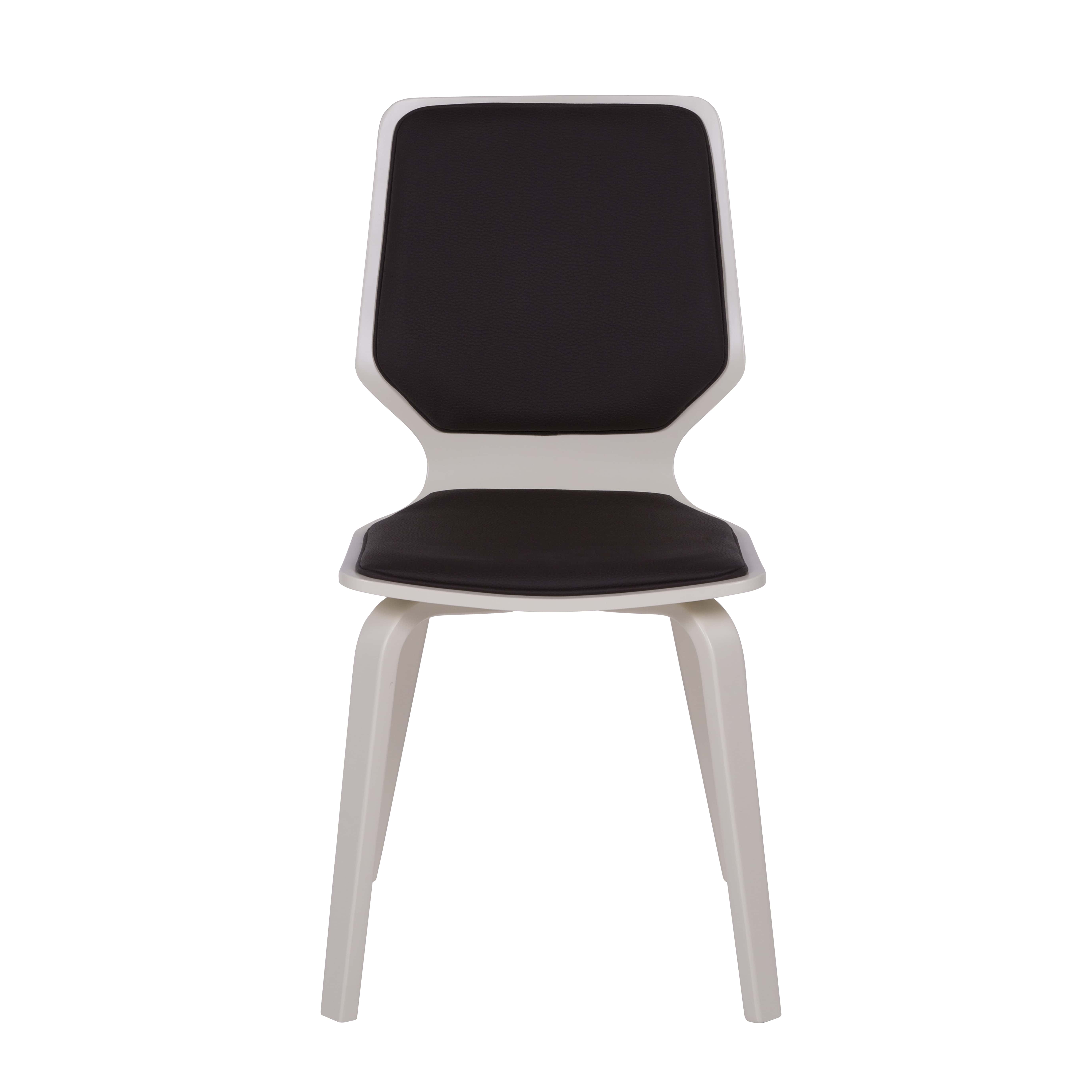 стул Бертран  Экокожа шоколад каркас  Бежевый