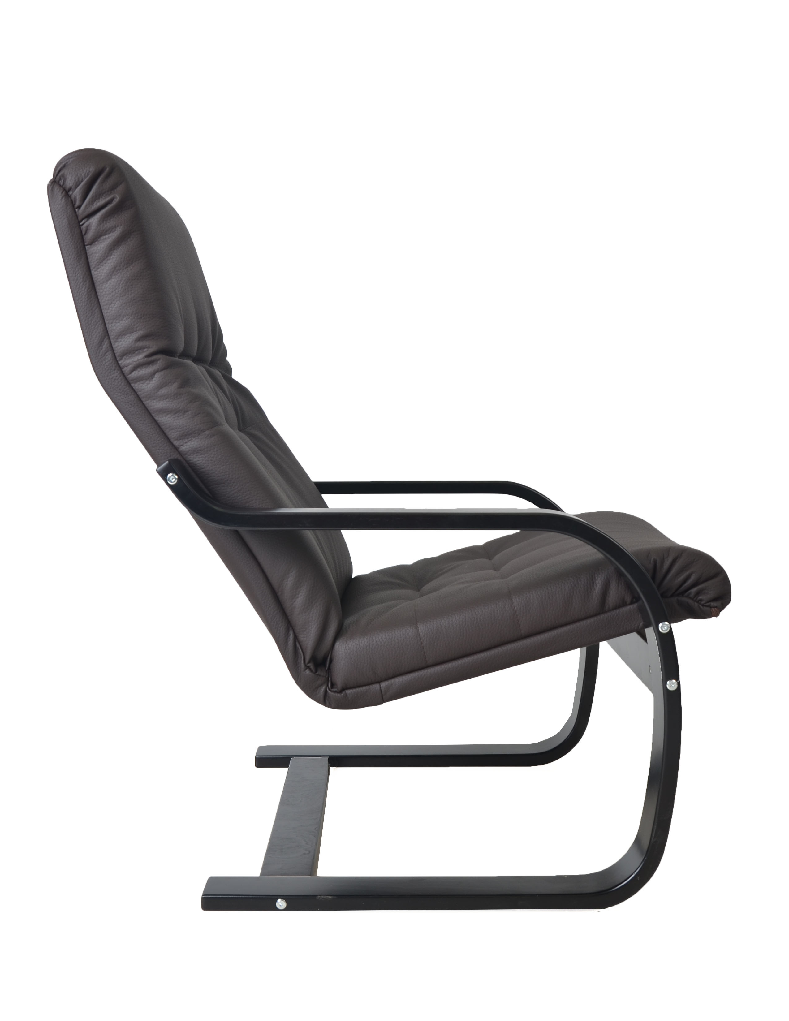 кресло Сайма Экокожа шоколад каркас Венге структура