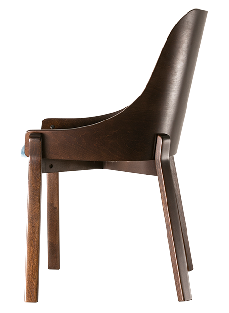 стул Моган Голубой каркас Венге структура