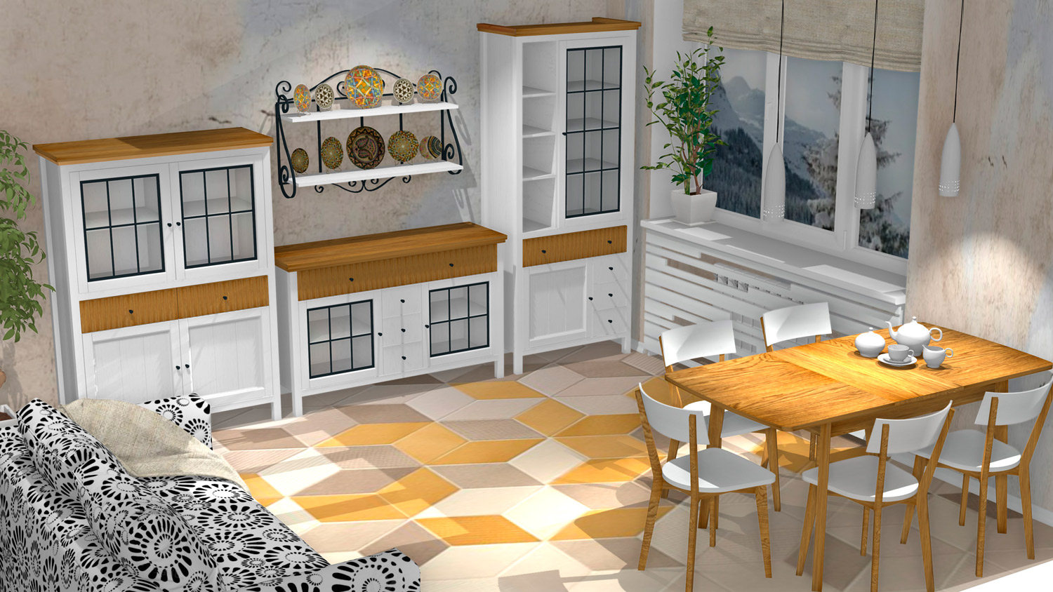 Гостиная Сканди