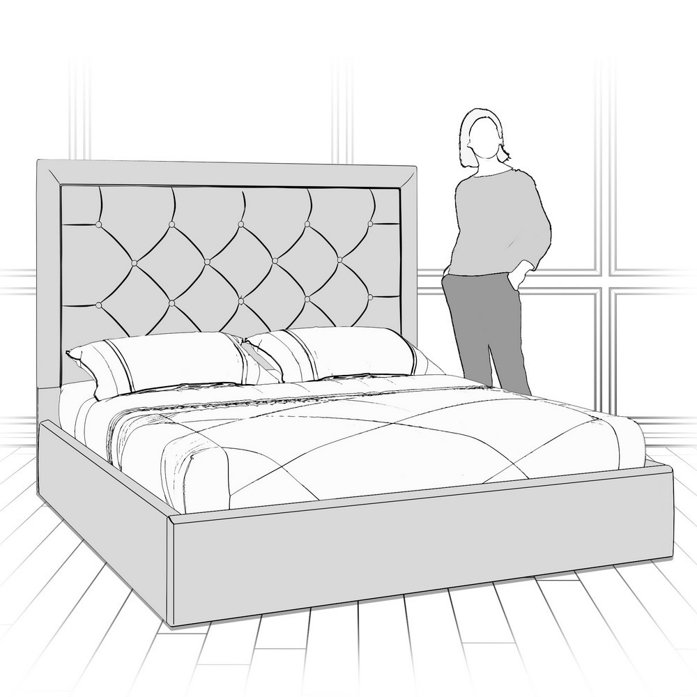 Кровать с подъемным механизмом K20-1600-B13