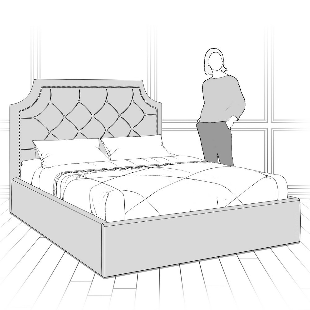 Кровать с подъемным механизмом K09Y-1600-N-B18