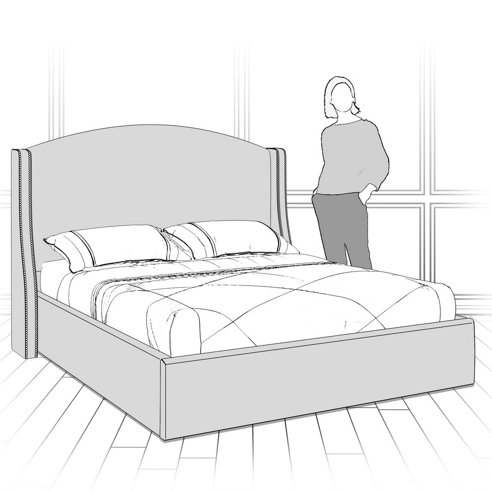 Кровать с подъемным механизмом K10-1400-N-B14