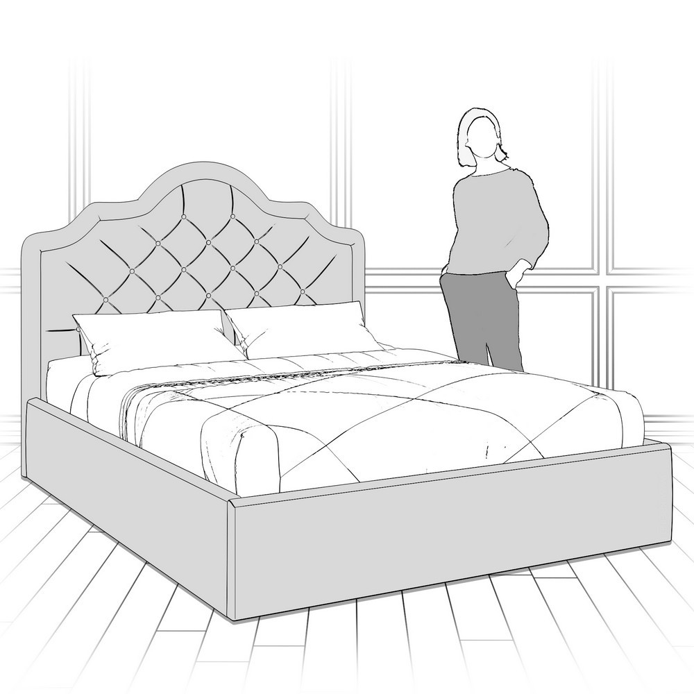 Кровать с подъемным механизмом K05Y-1200-B08