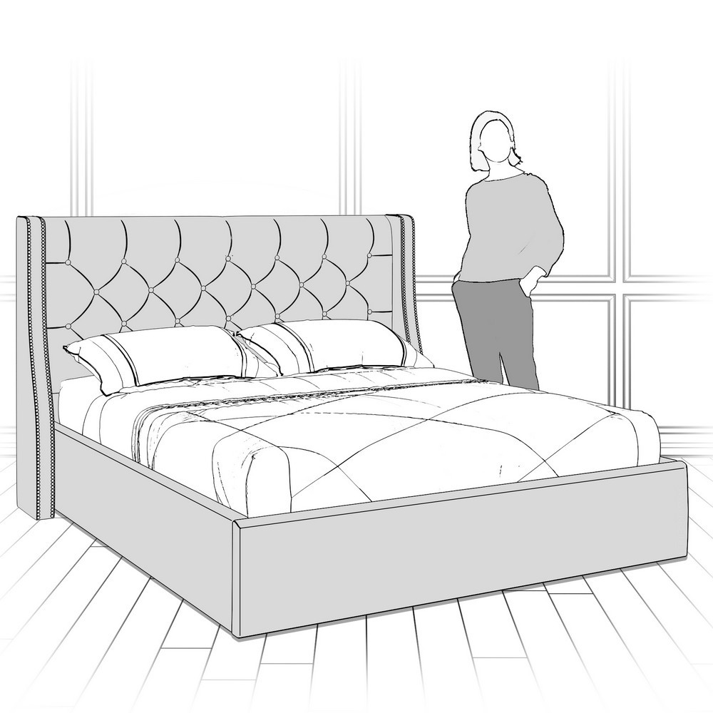 Кровать с подъемным механизмом K11Y-1600-N-B12