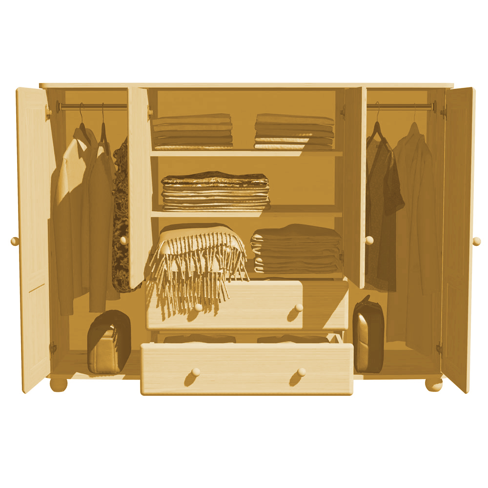 Шкаф Норд 141 4-х створчатый