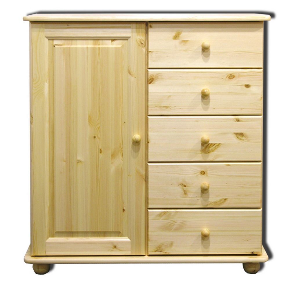  Комод 5 ящиков из дерева Вокко 61-15 