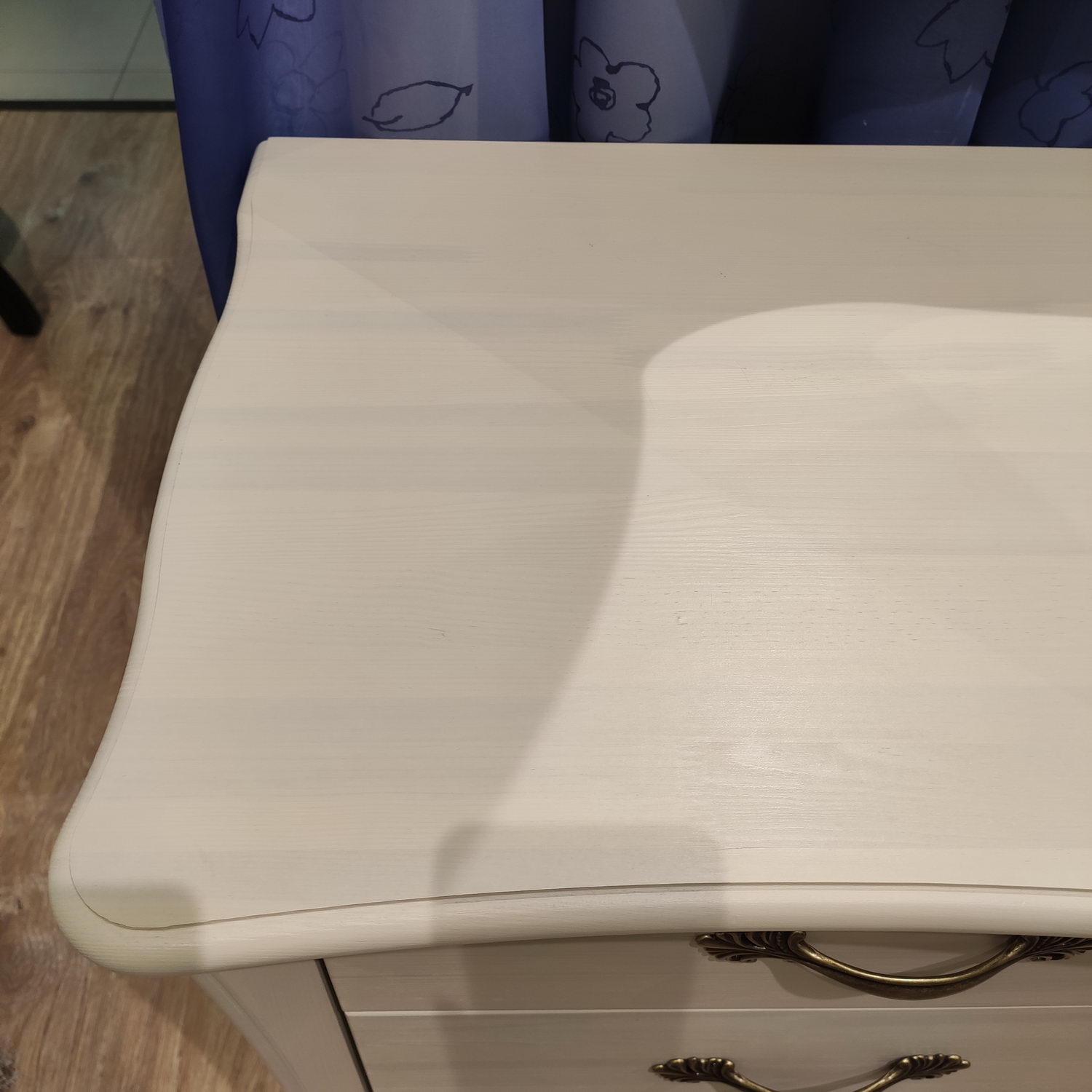 Комод с 3 ящиками белый сосна ЛеБо