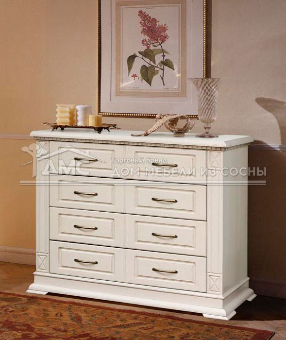Комод с 8 ящиками сосна Флоренция